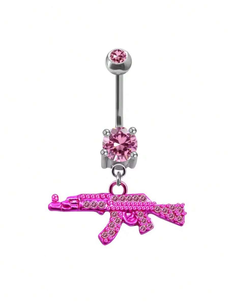 Gold Tone Navel Ring Featuring - Body Jewelry Surgical Steel のレビューと価格
