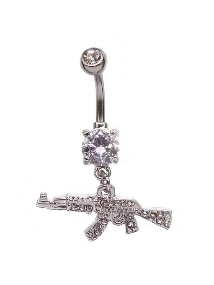 Gold Tone Navel Ring Featuring - Body Jewelry Surgical Steel のレビューと価格