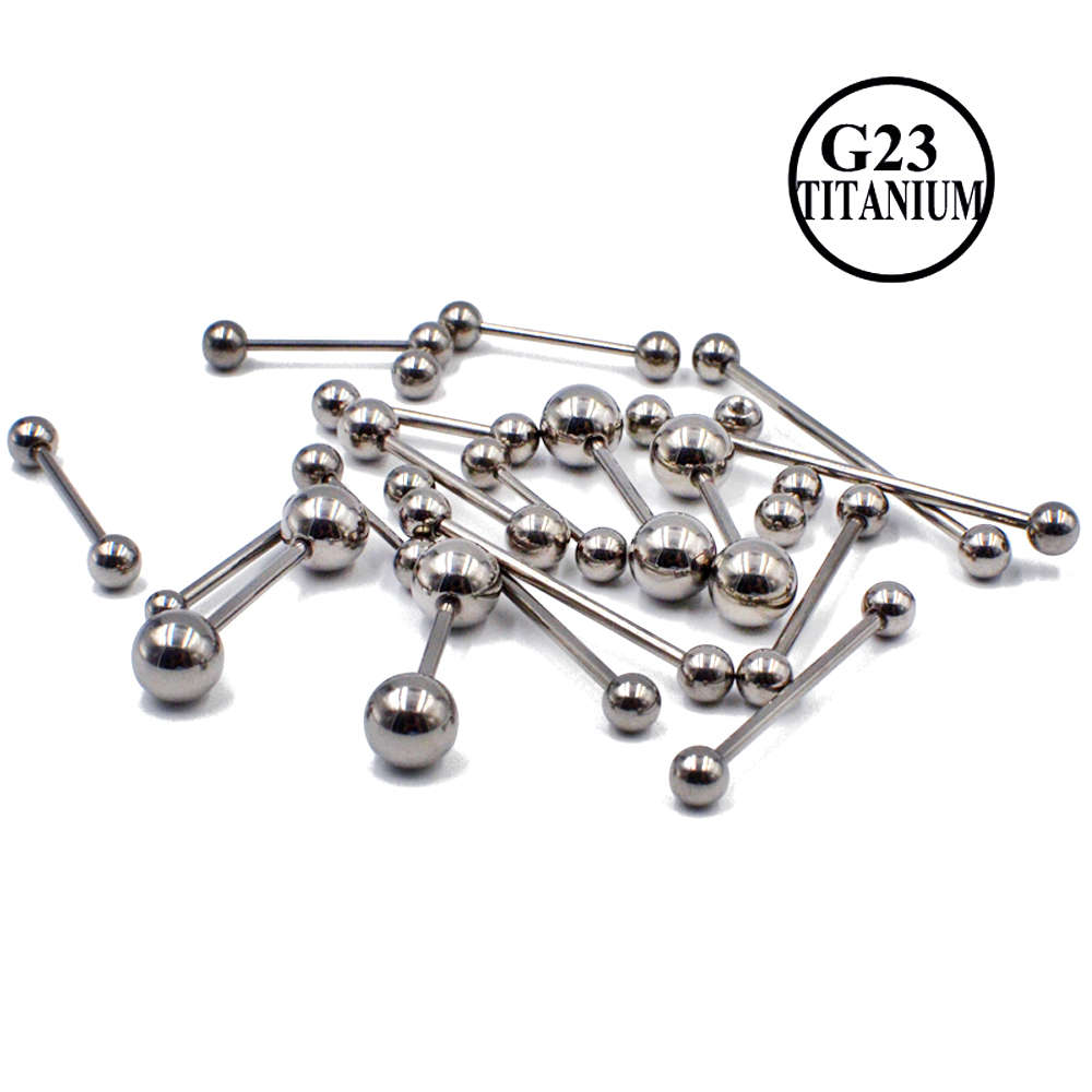 G23 Solid Titanium Barbell Rin - Body Jewelry Industrial のレビューと価格
