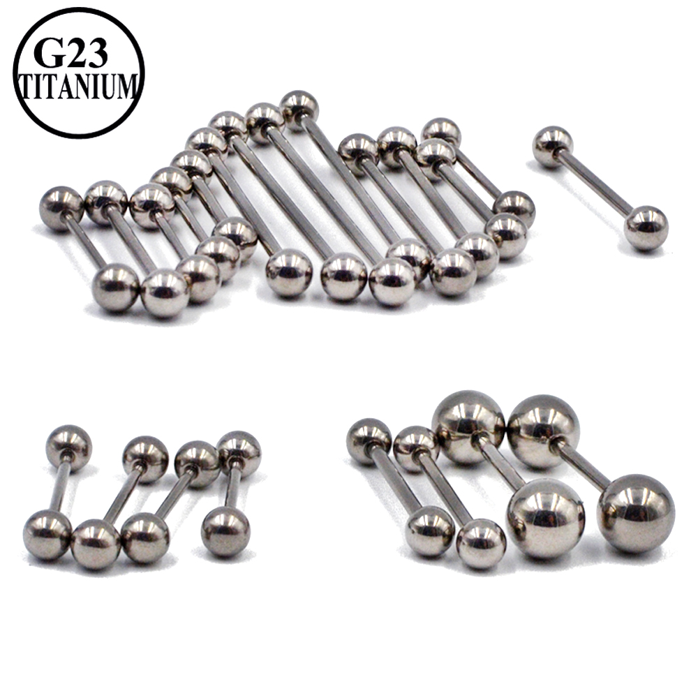 G23 Solid Titanium Barbell Rin - Body Jewelry Industrial のレビューと価格