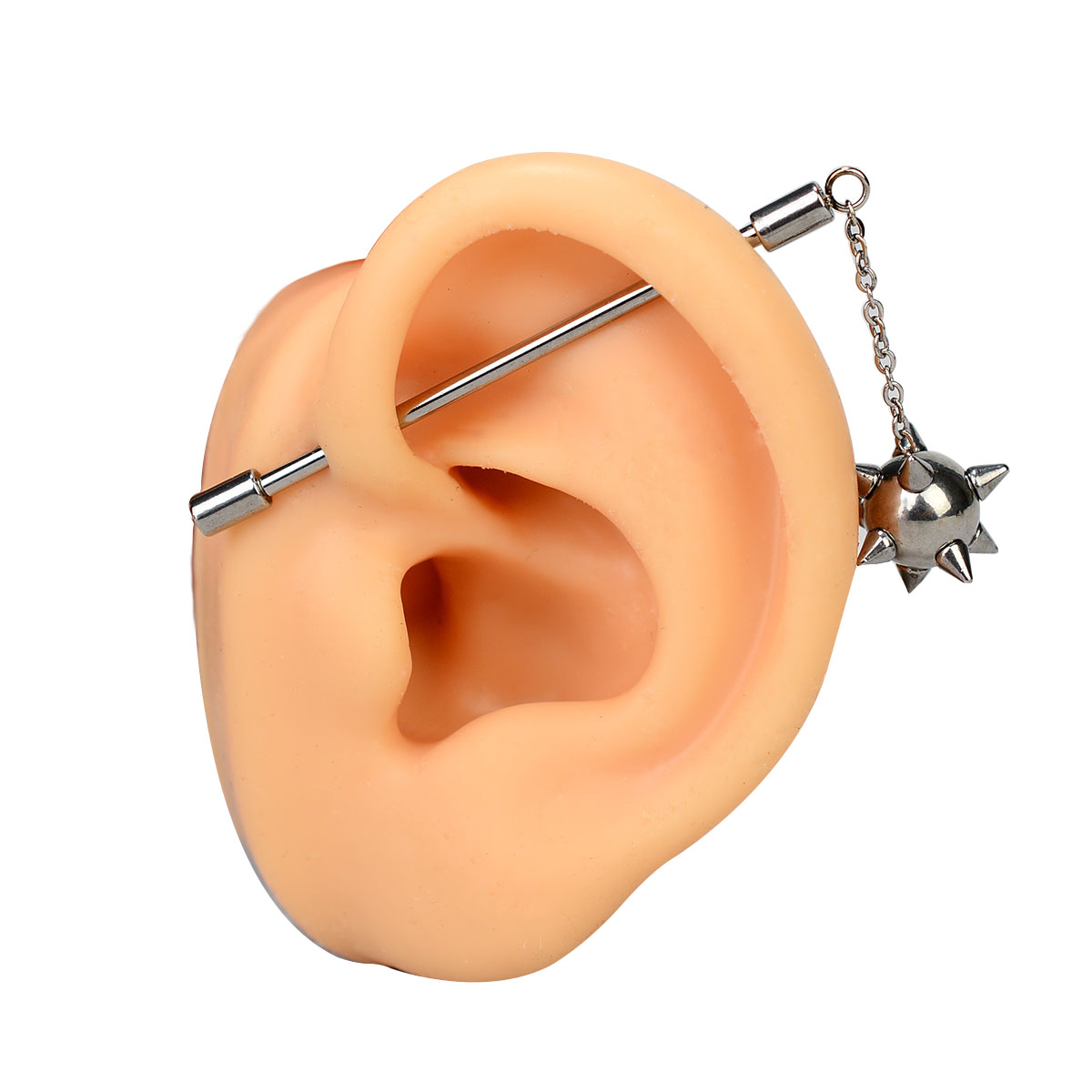 1PC Surgical Steel Sparkly Ind - Body Jewelry Industrial のレビューと価格
