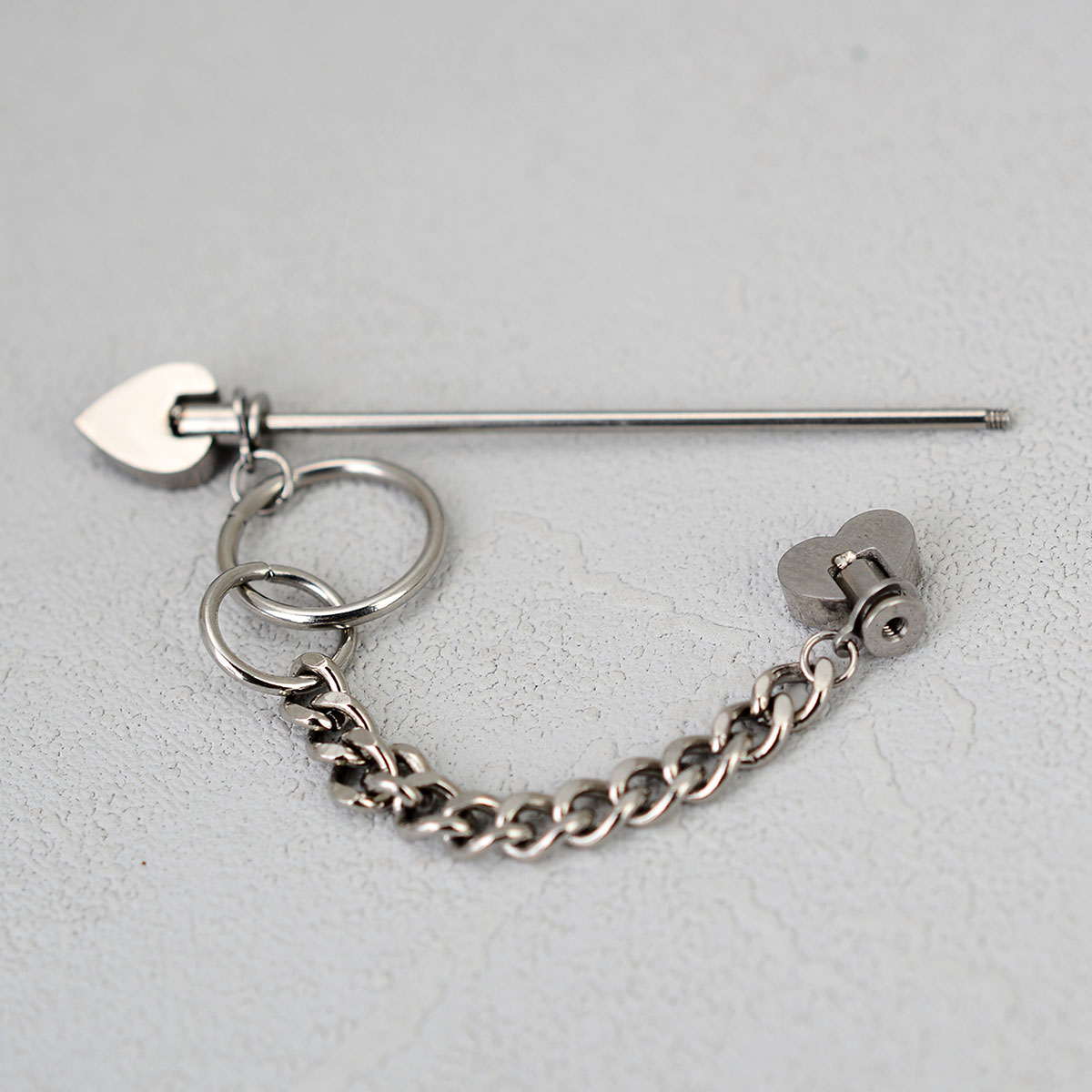 1PC Surgical Steel Sparkly Ind - Body Jewelry Industrial のレビューと価格