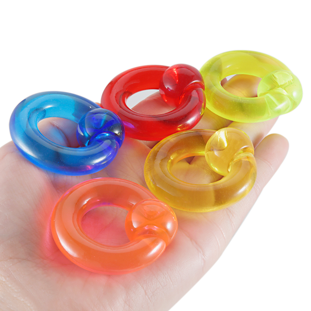 2/1PCS Colorful Acrylic BCR Bi - Body Jewelry Gauge Sizes のレビューと価格