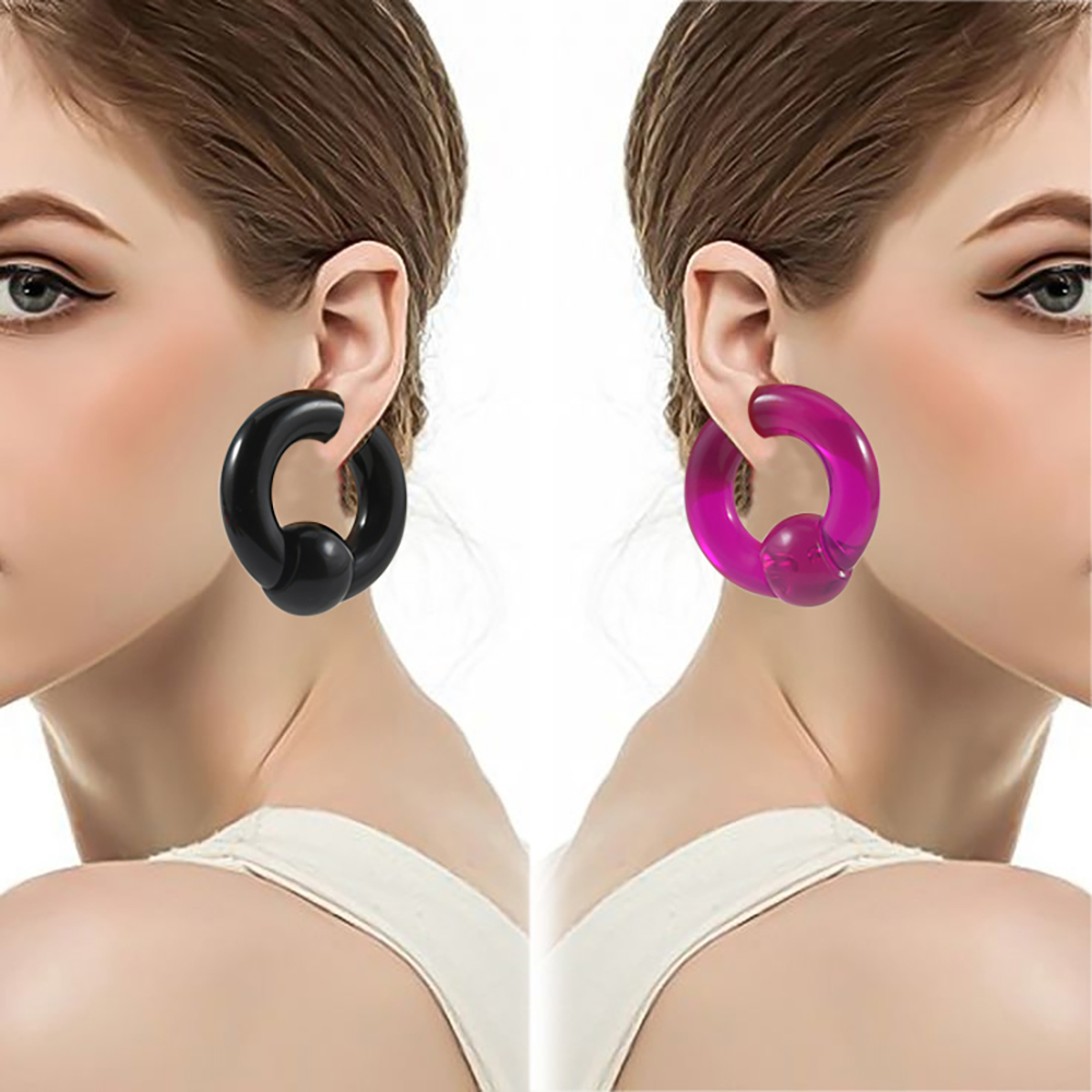 2/1PCS Colorful Acrylic BCR Bi - Body Jewelry Gauge Sizes のレビューと価格