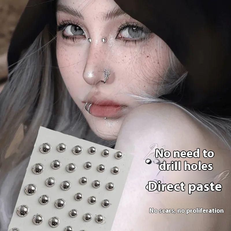 321pcs Non Piercing Lip Studs  - Body Jewelry Nose Studs のレビューと価格