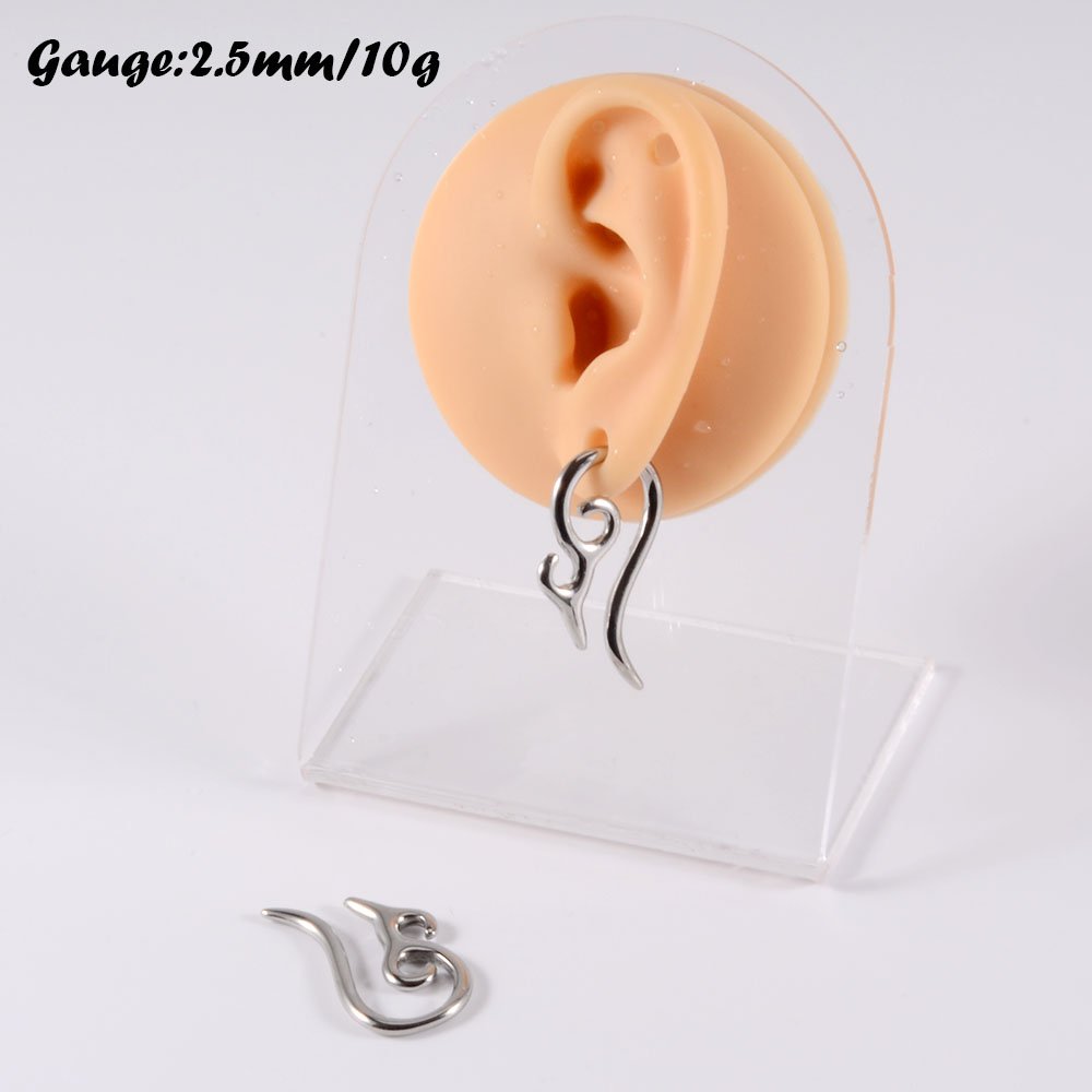 PAIR Surgical Steel Heavy Ear  - Body Jewelry Gauge Sizes のレビューと価格