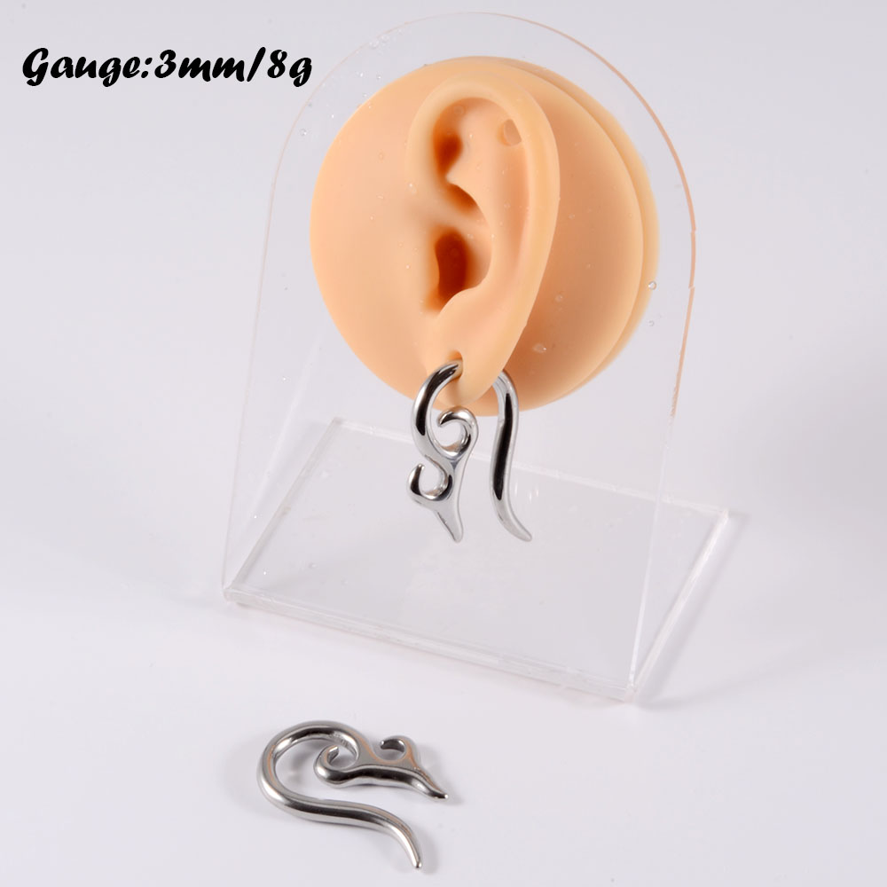 PAIR Surgical Steel Heavy Ear  - Body Jewelry Gauge Sizes のレビューと価格