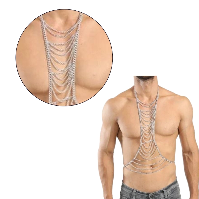 Body Chain Harness for Men Adj - Body Jewelry Harness のレビューと価格