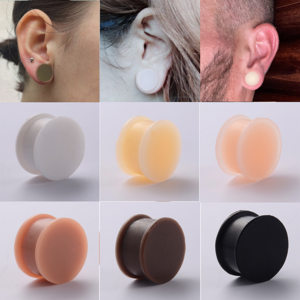 1 Pair Silicone Flexible Thick - Body Jewelry Gauge Sizes のレビューと価格