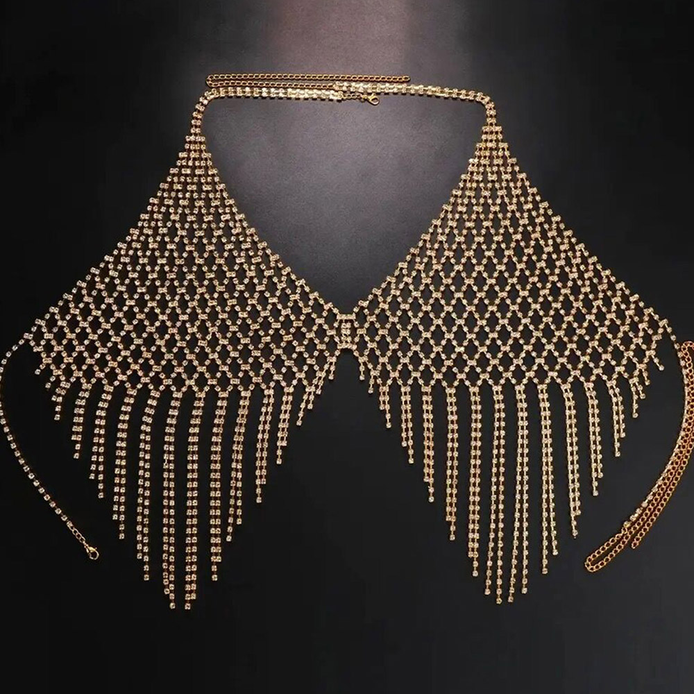 CUIER Hot Sale Full Rhinestone - Body Jewelry Harness のレビューと価格