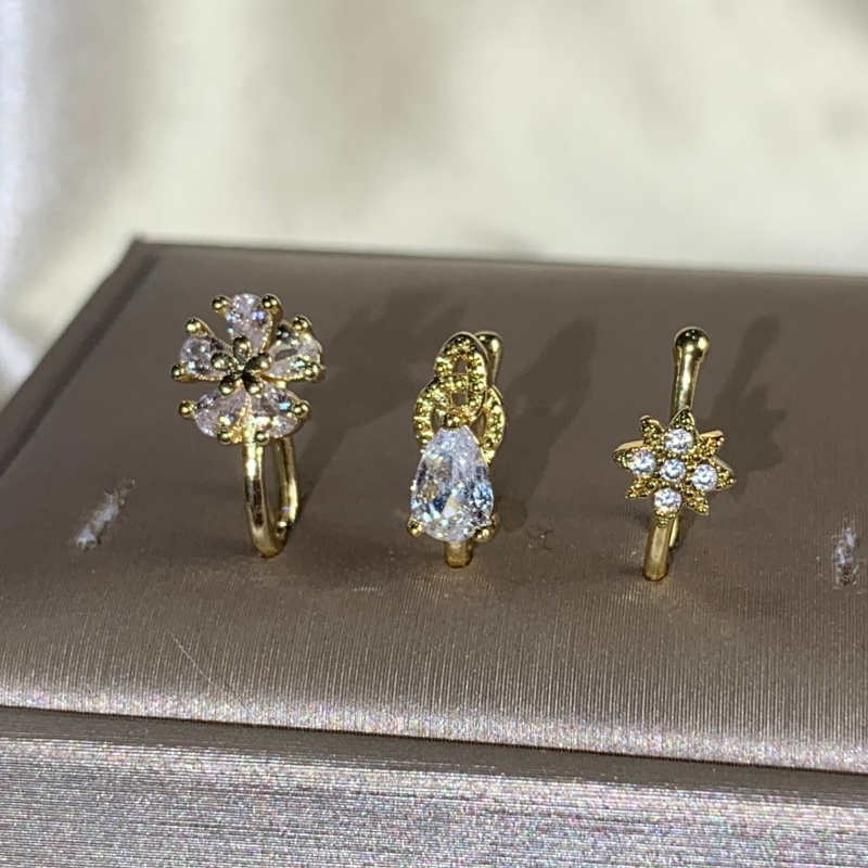 3-piece French style minimalis - Body Jewelry Nose Studs のレビューと価格