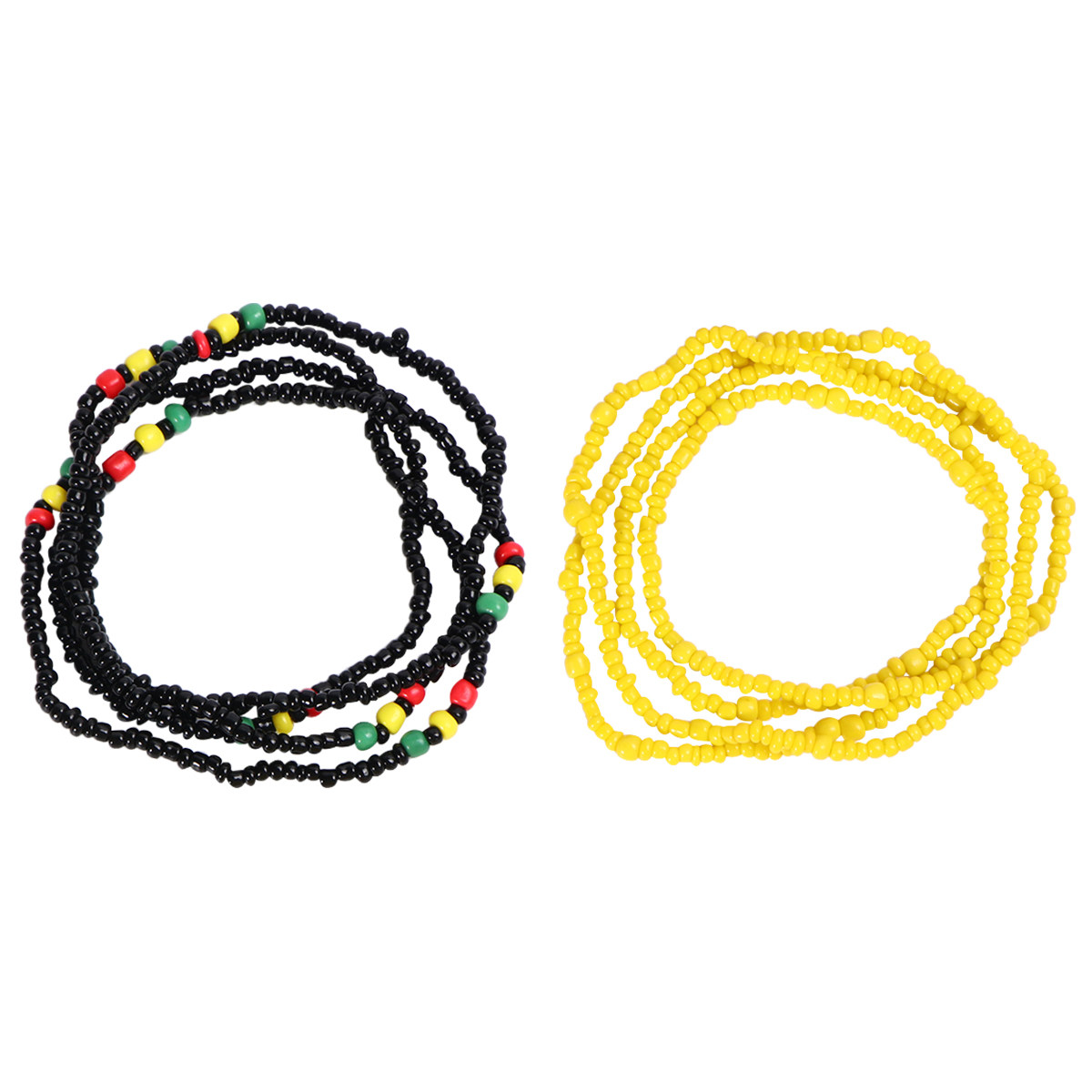 Yellow Handmade Glass Bead Wai - Yellow Body Jewelry のレビューと価格