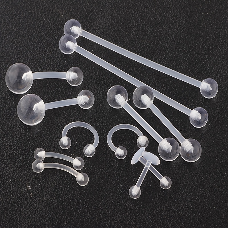 2pcs/12pcs Clear Retainers Pie - Body Jewelry Industrial のレビューと価格