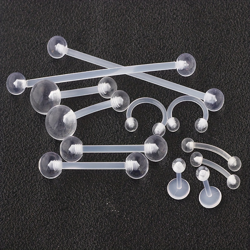 2pcs/12pcs Clear Retainers Pie - Body Jewelry Industrial のレビューと価格