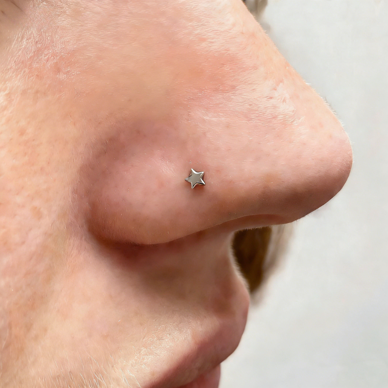 1Pc Trendy Sweet Cool Style St - Body Jewelry Nose Studs のレビューと価格