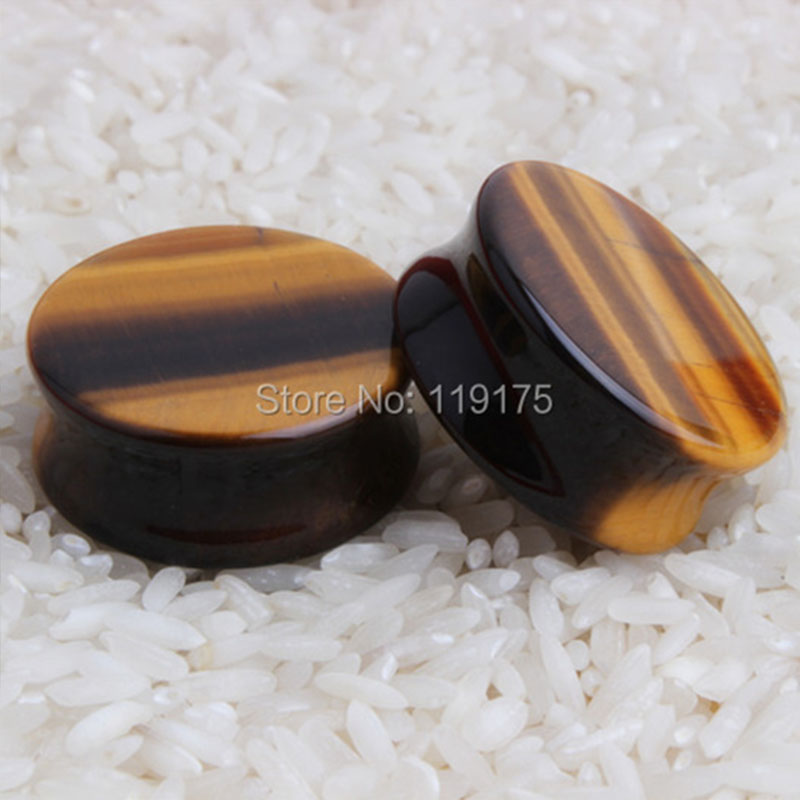 2pcs Yellow Tiger Eye Organic  - Yellow Body Jewelry のレビューと価格