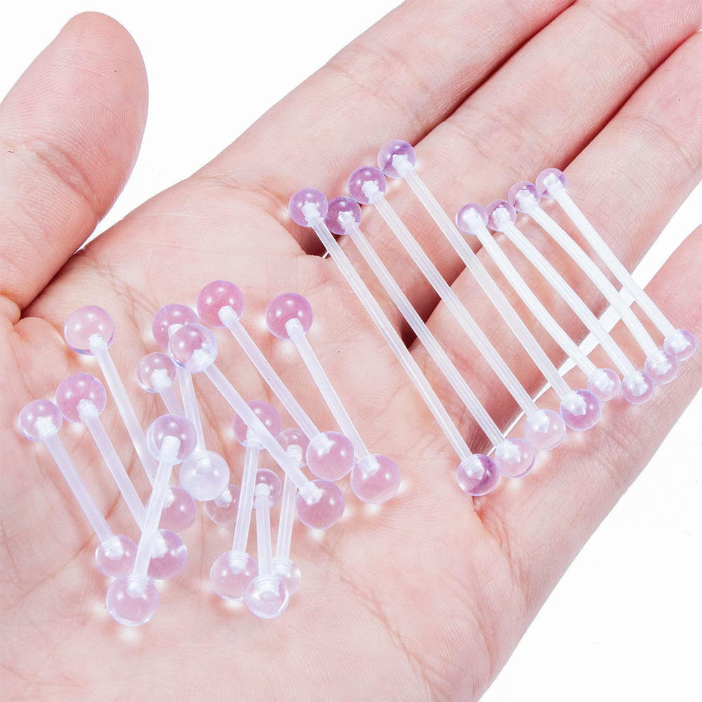 14G Clear Bioflex Flexible Acr - Body Jewelry Industrial のレビューと価格