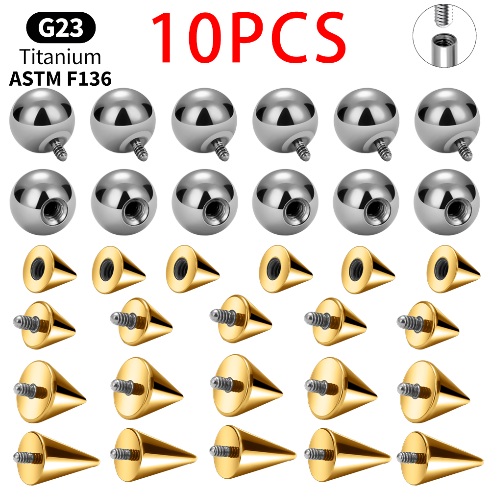 Titanium Ball Cone Replacement - Body Jewelry Industrial のレビューと価格