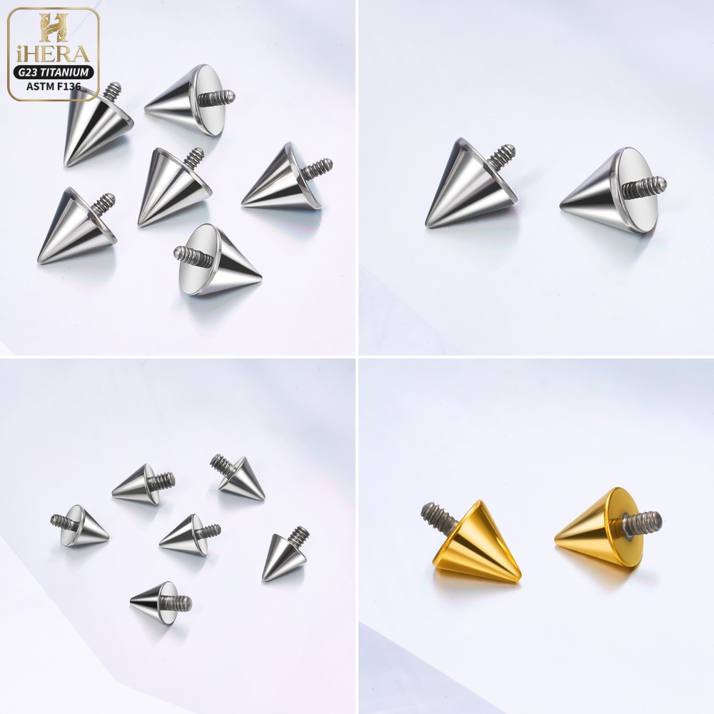 Titanium Ball Cone Replacement - Body Jewelry Industrial のレビューと価格