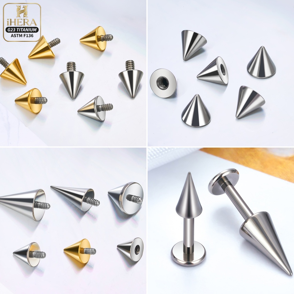 Titanium Ball Cone Replacement - Body Jewelry Industrial のレビューと価格