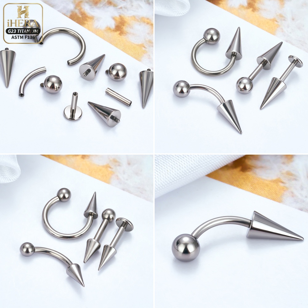 Titanium Ball Cone Replacement - Body Jewelry Industrial のレビューと価格