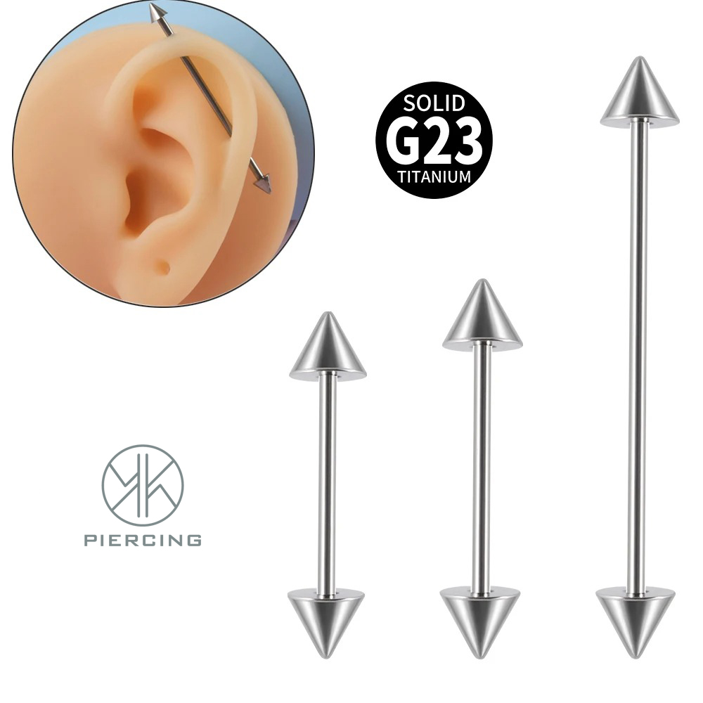 1Pc G23 Titanium Cone Industri - Body Jewelry Industrial のレビューと価格