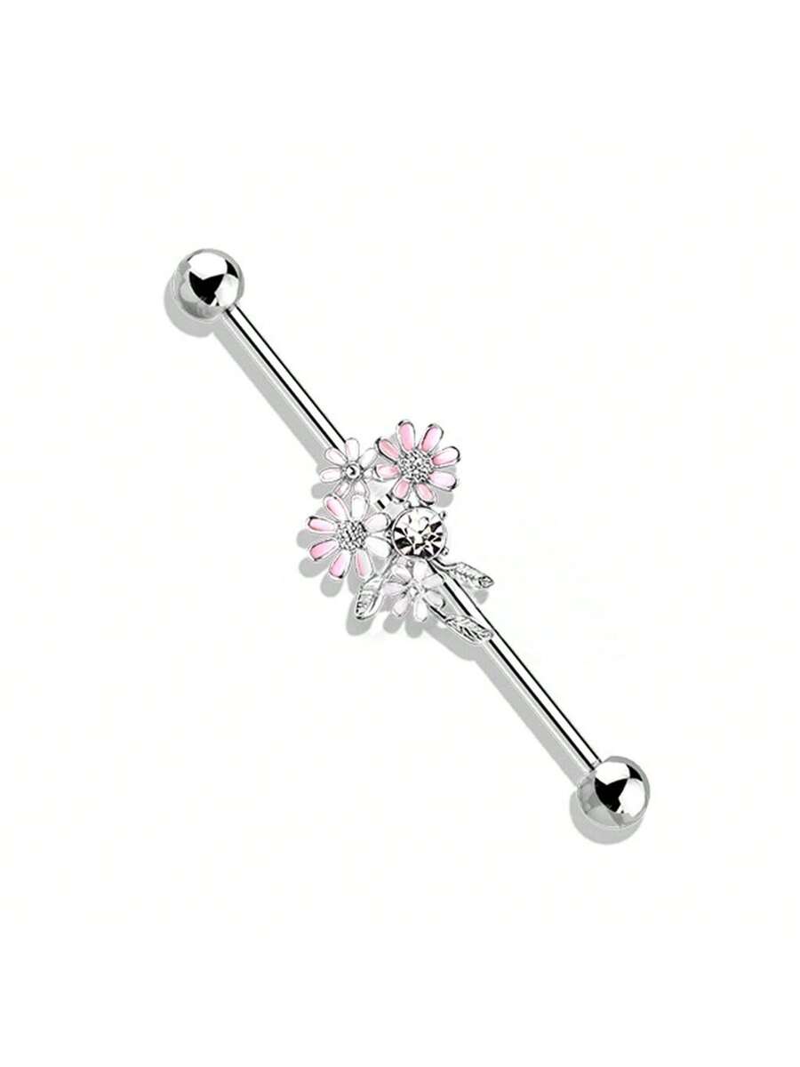 Floral Industrial Barbell Ear  - Body Jewelry Industrial のレビューと価格
