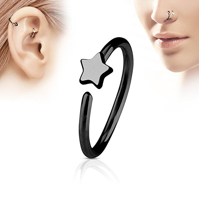 1Pcs Stainless Steel Star Nose - Body Jewelry Ear のレビューと価格