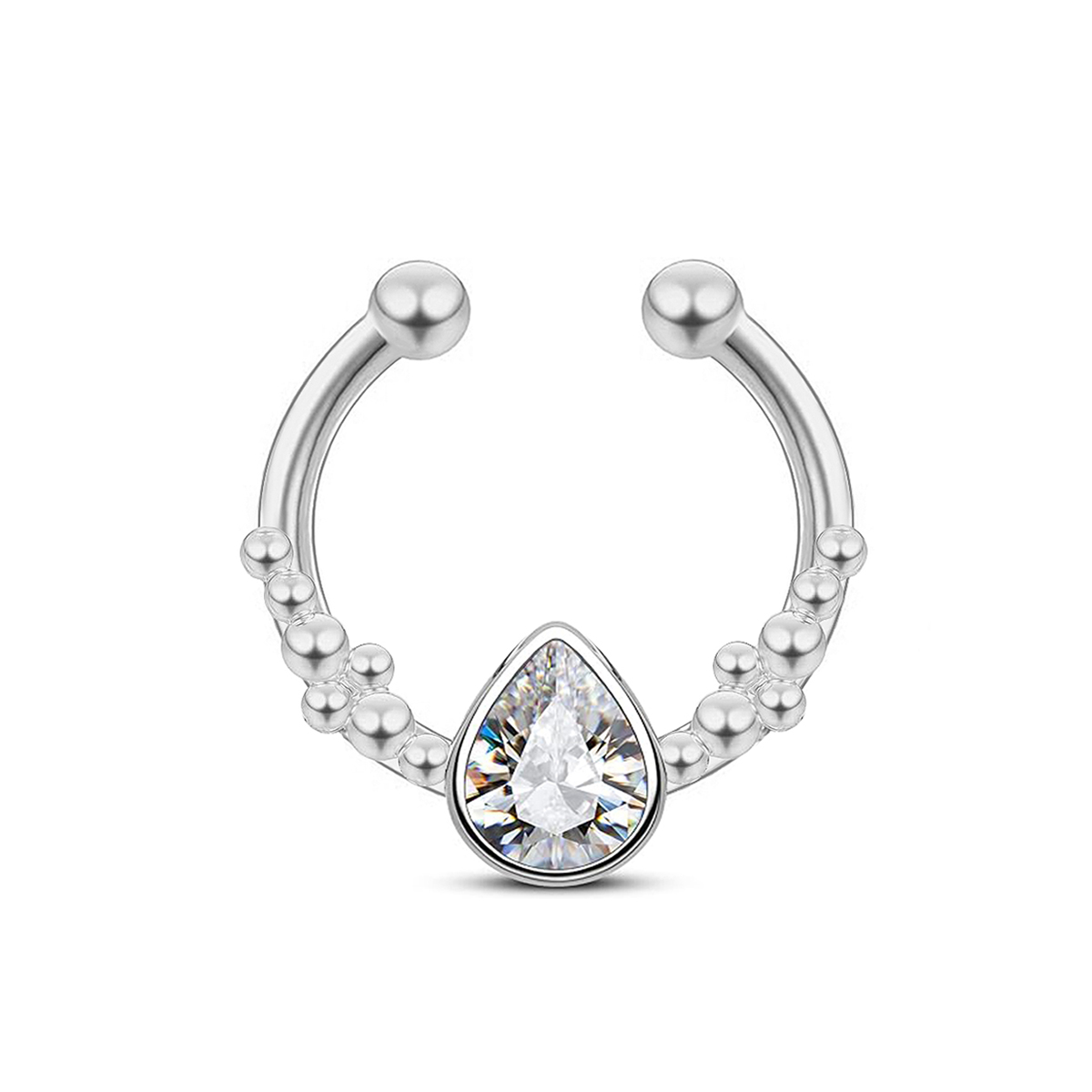 Stainless Steel Horseshoe Wate - Body Jewelry Nose Studs のレビューと価格