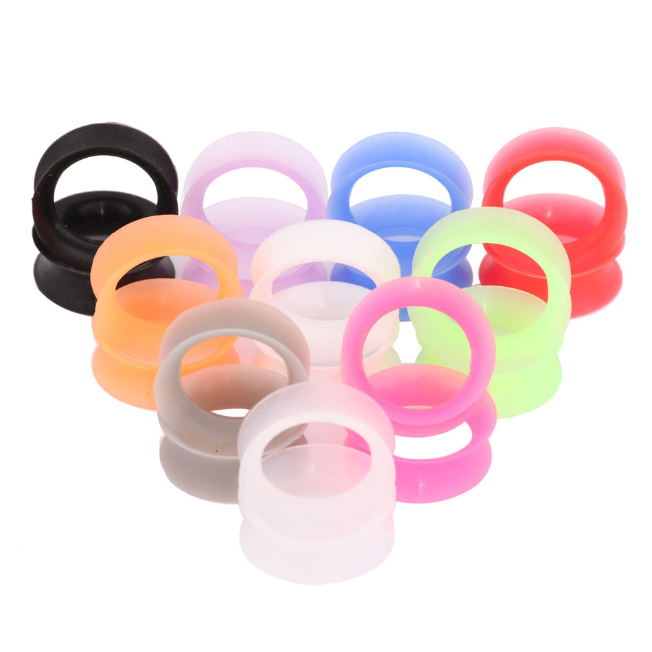 1Pair Silicone Plugs and Tunne - Body Jewelry Gauge Sizes のレビューと価格