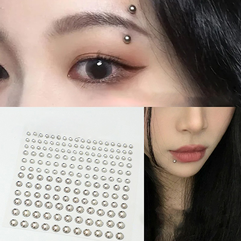 Diamond Sticker Fake Nose Stud - Body Jewelry Ear のレビューと価格