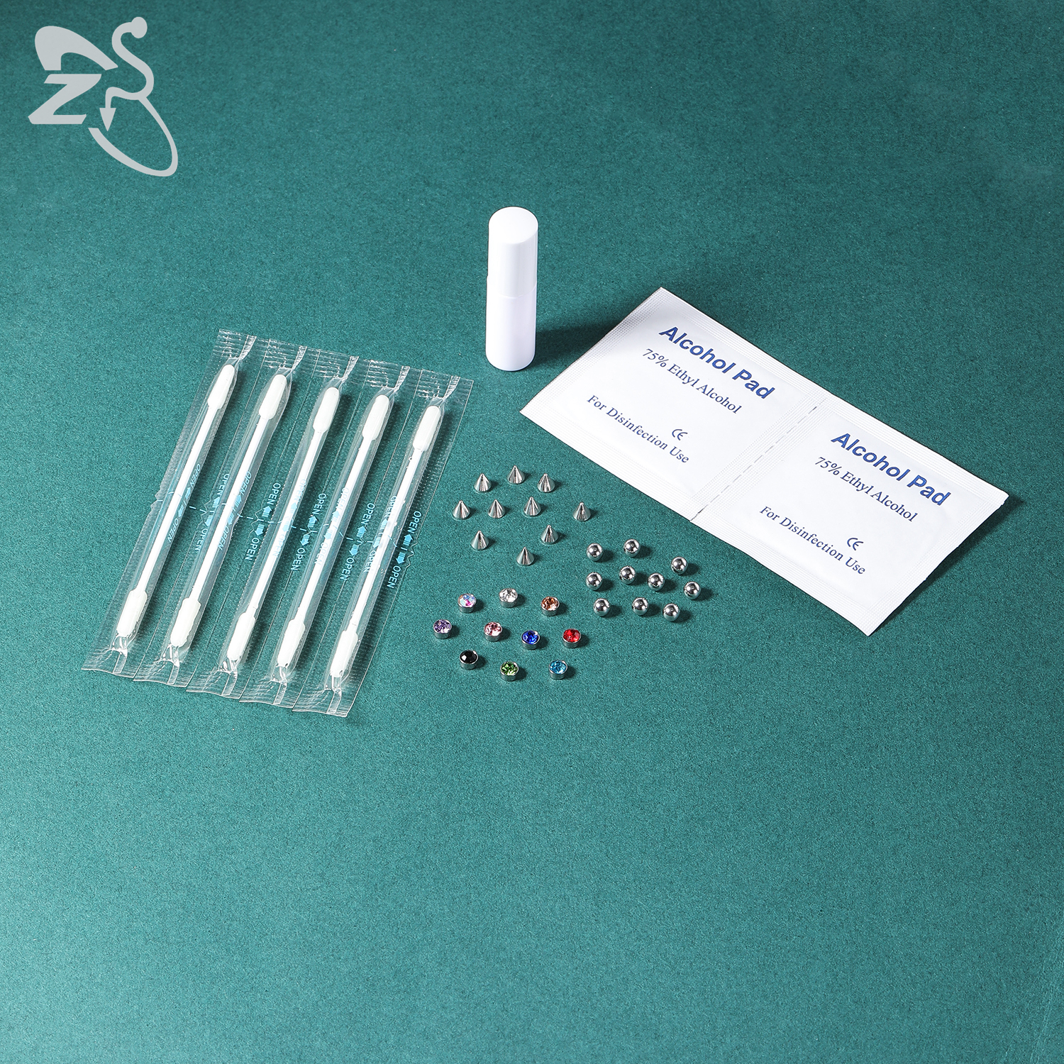 ZS 1 Set Fake Eyebrow Ring Men - Body Jewelry Nose Studs のレビューと価格