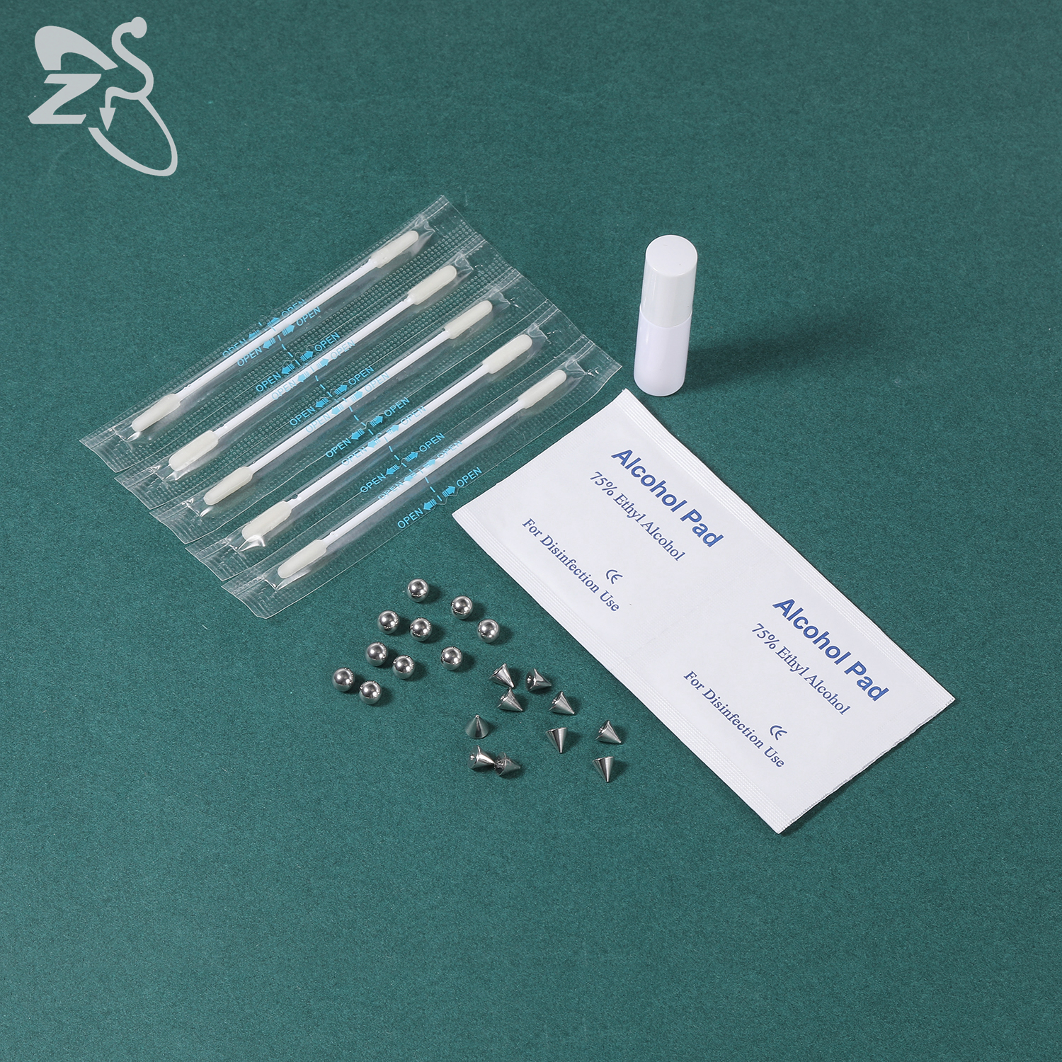 ZS 1 Set Fake Eyebrow Ring Men - Body Jewelry Nose Studs のレビューと価格