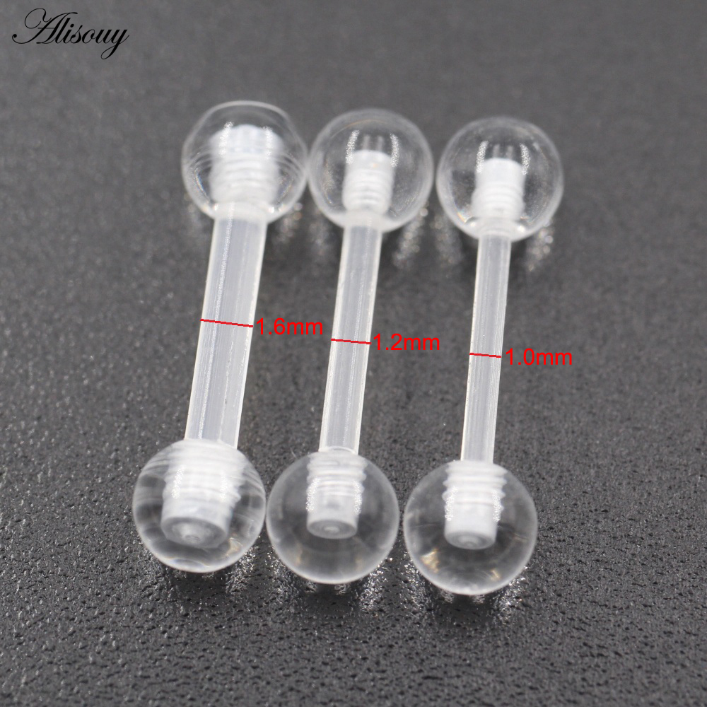2PCS Transparent Acrylic UV Ba - Body Jewelry Industrial のレビューと価格