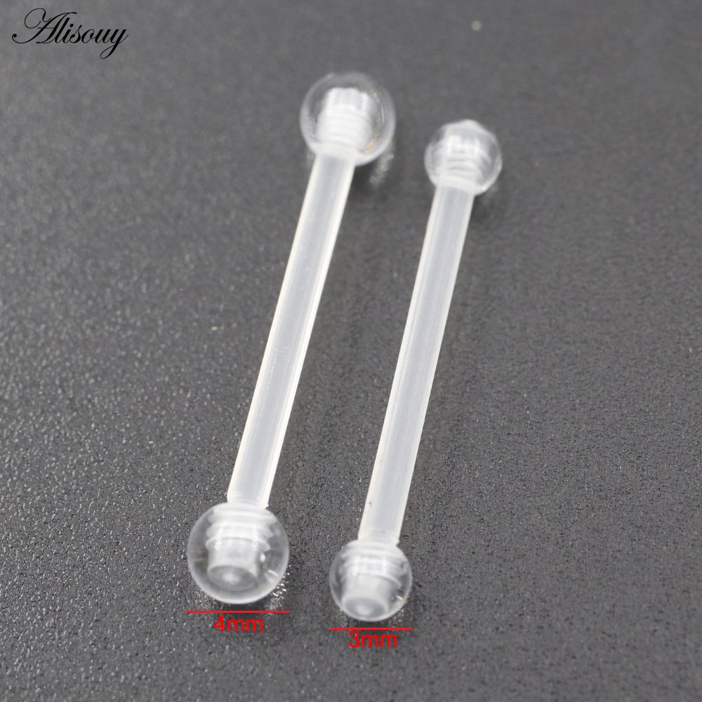 2PCS Transparent Acrylic UV Ba - Body Jewelry Industrial のレビューと価格