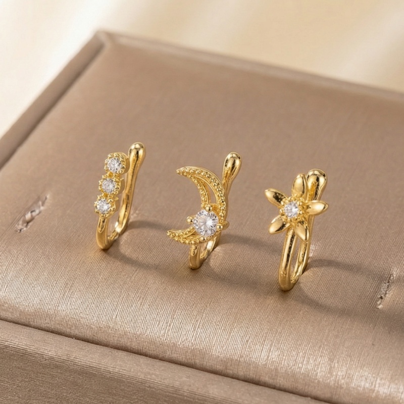3-piece retro light luxury nos - Body Jewelry Nose Studs のレビューと価格