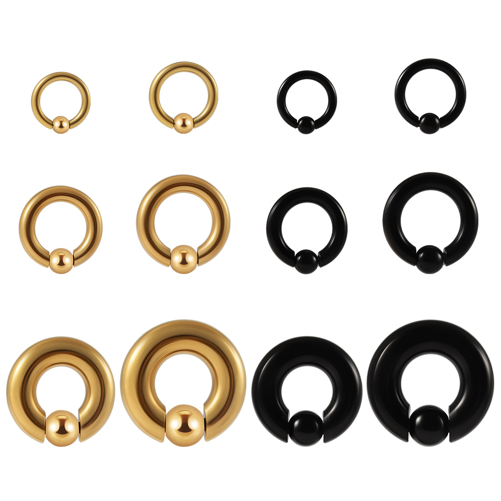 1PC Stainless Steel Large Size - Body Jewelry Gauge Sizes のレビューと価格