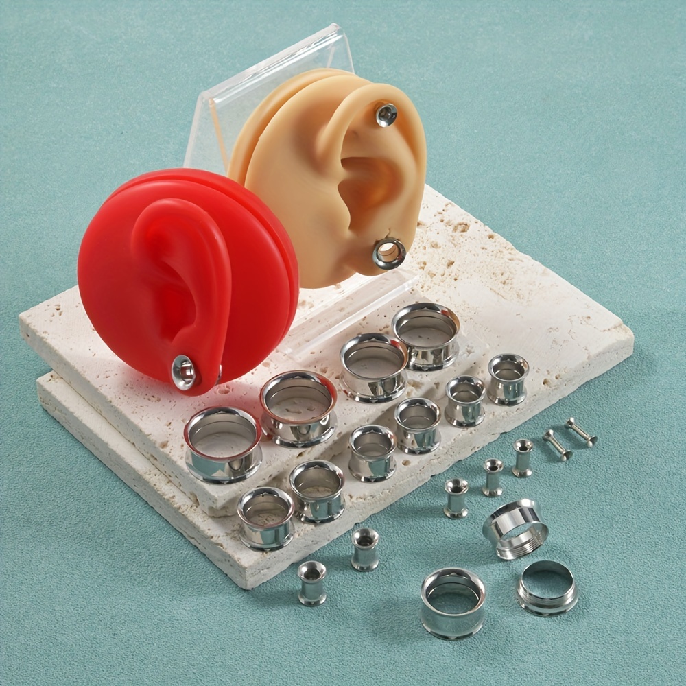 1 Pair/12 Pairs Set Stainless  - Body Jewelry Gauge Sizes のレビューと価格