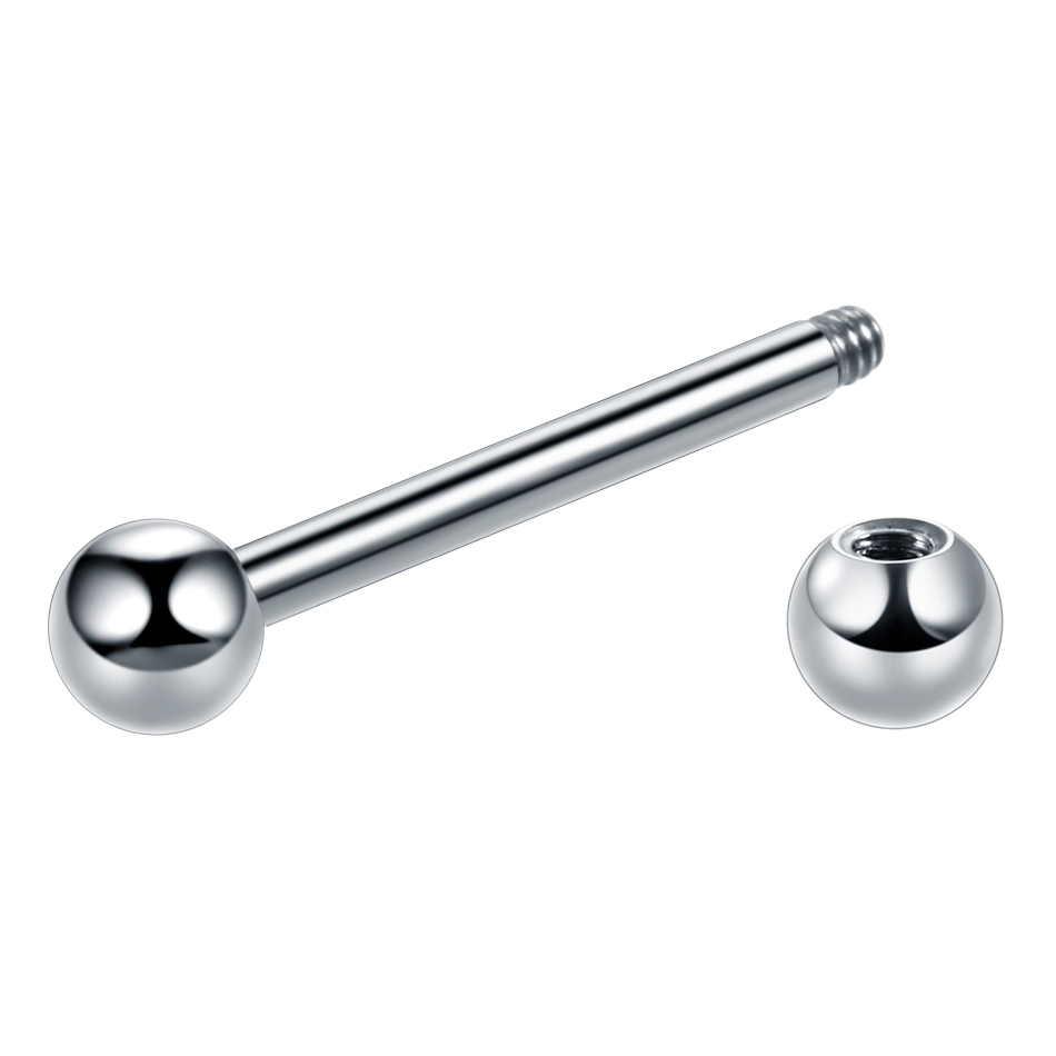 1PC 14G 16G Titanium Industria - Body Jewelry Industrial のレビューと価格