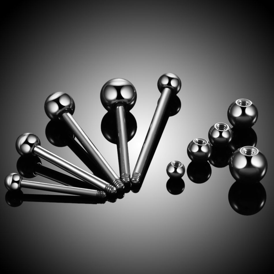1PC 14G 16G Titanium Industria - Body Jewelry Industrial のレビューと価格