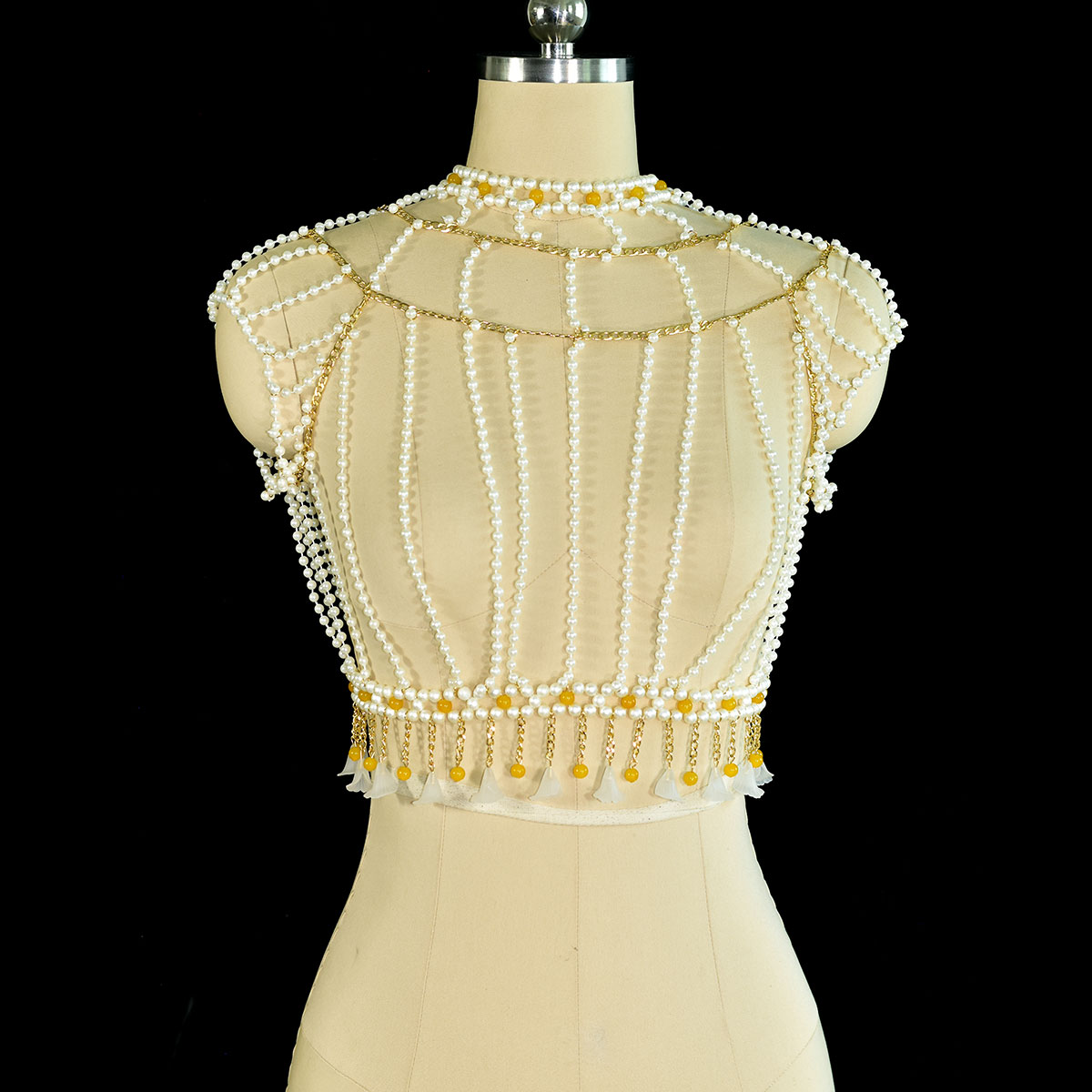 Elegant Fashion Ornate Imitati - Yellow Body Jewelry のレビューと価格