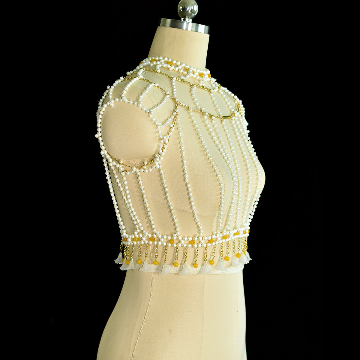 Elegant Fashion Ornate Imitati - Yellow Body Jewelry のレビューと価格