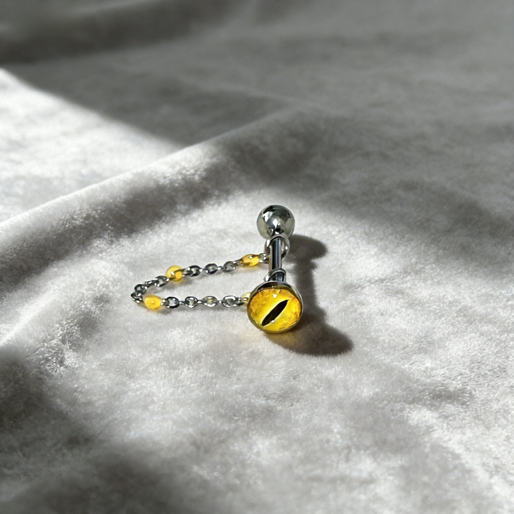 1Pc High Quality Trendy Unique - Yellow Body Jewelry のレビューと価格