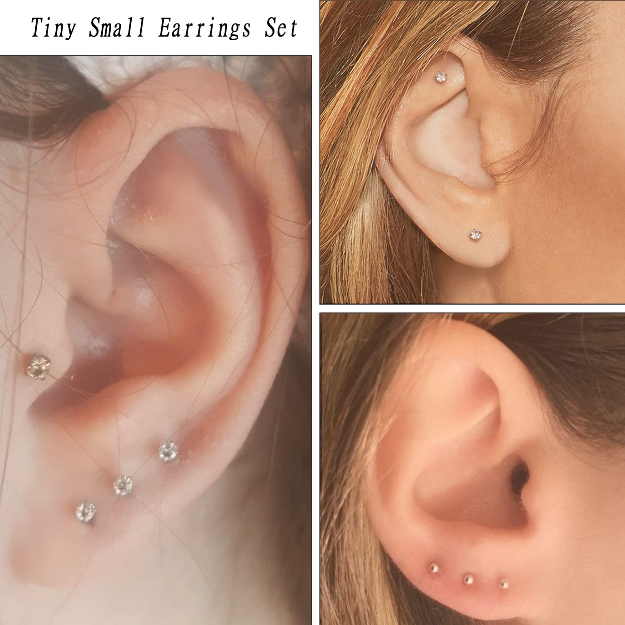 2pcs Tiny Surgical Stainless S - Body Jewelry Surgical Steel のレビューと価格