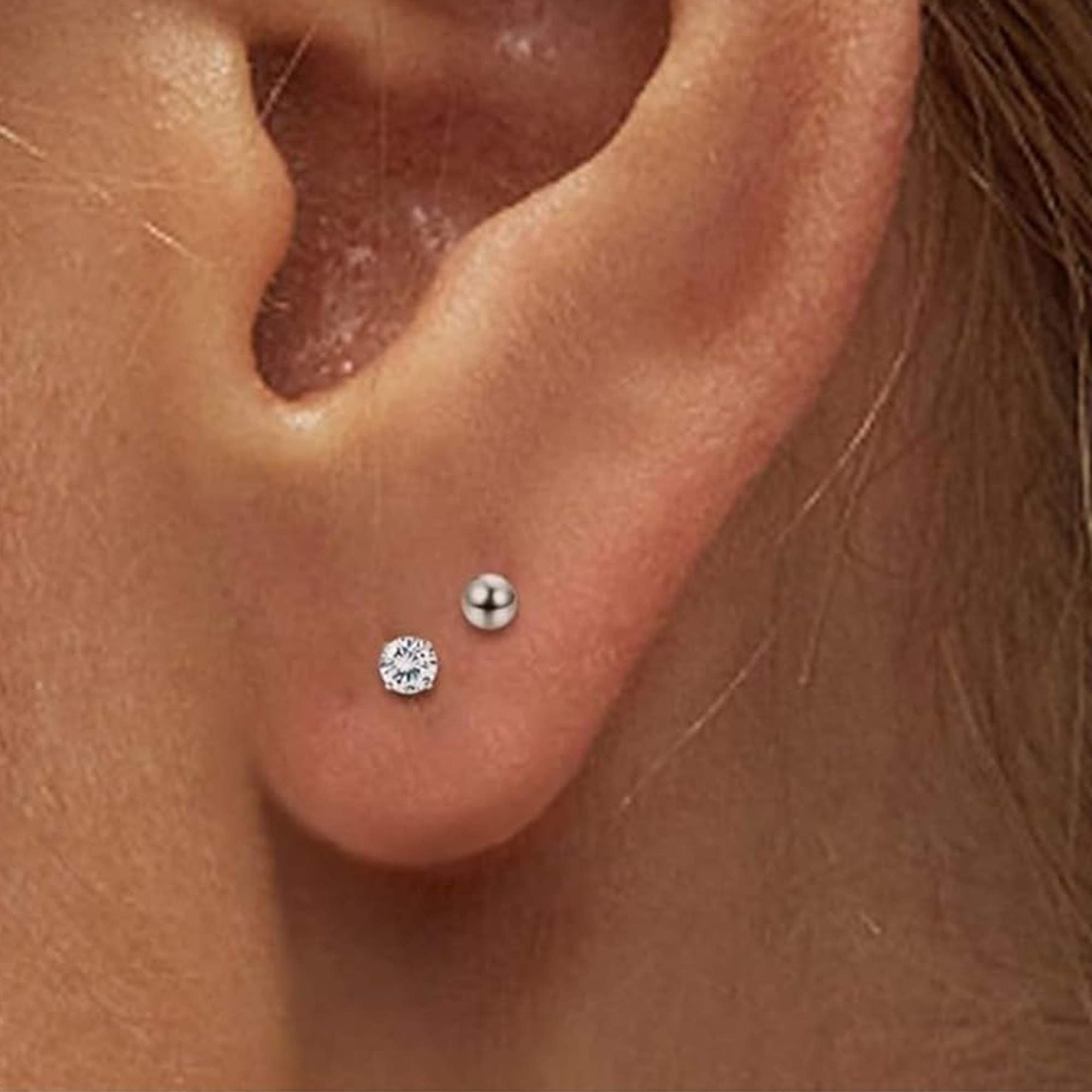 2pcs Tiny Surgical Stainless S - Body Jewelry Surgical Steel のレビューと価格