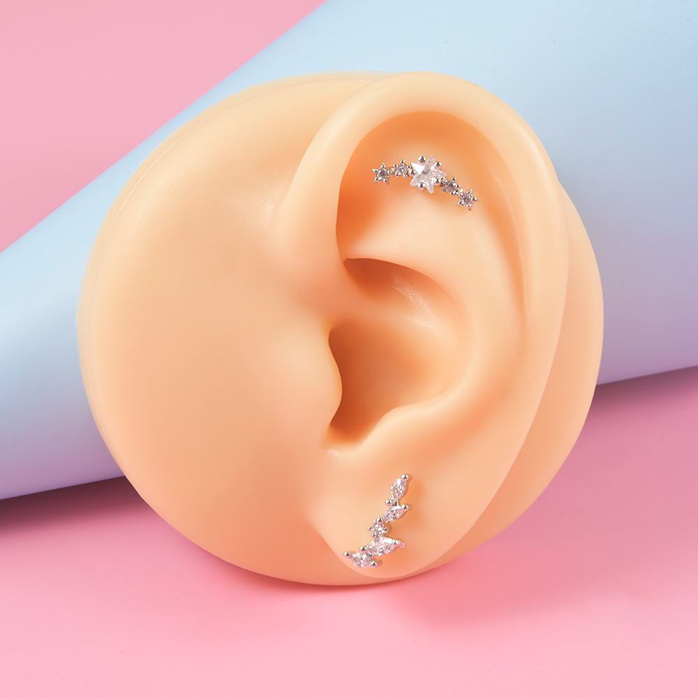 1PC Surgical Steel Zircon Labr - Body Jewelry Surgical Steel のレビューと価格