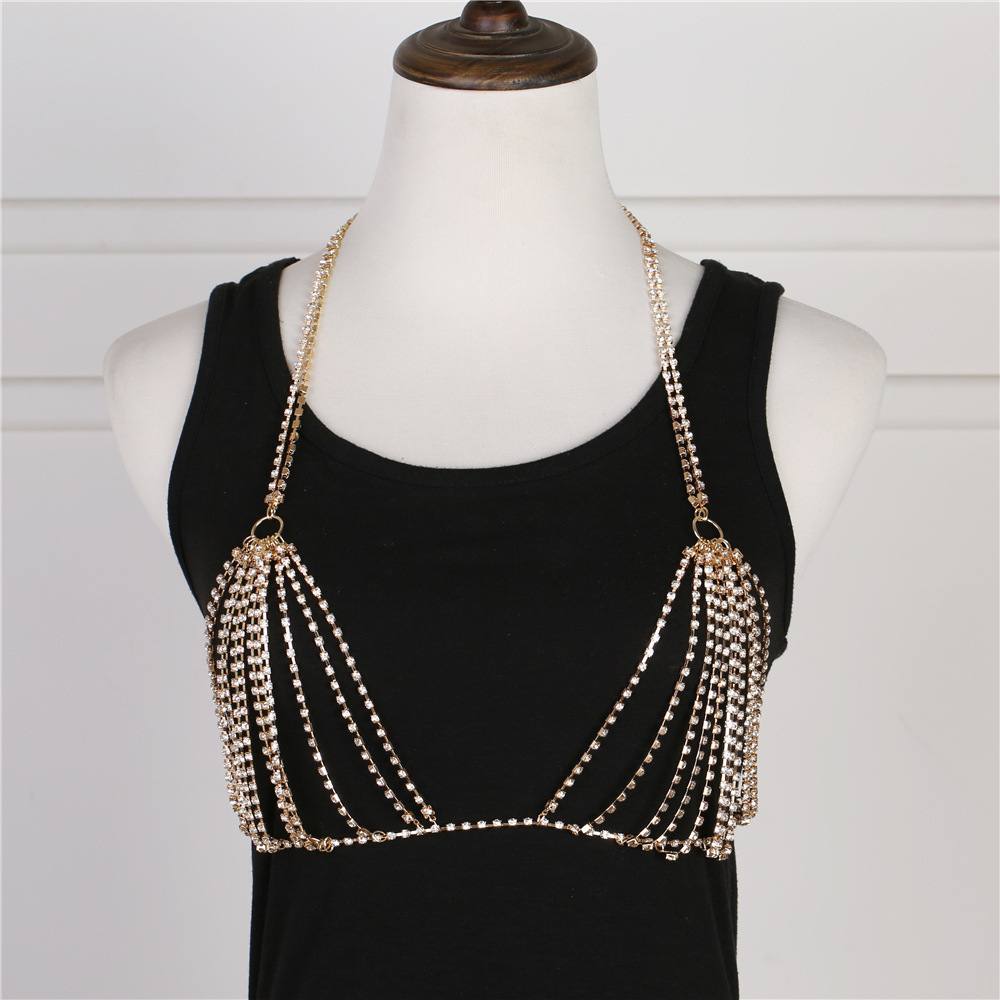 Summer Sexy Shiny Crystal Rhin - Body Jewelry Harness のレビューと価格