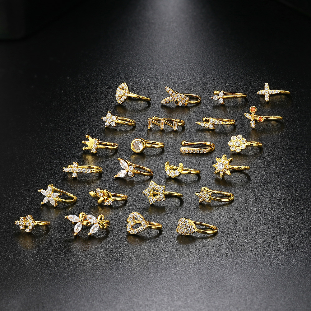Fake Piercing Clip Nose Ring C - Body Jewelry Trend のレビューと価格