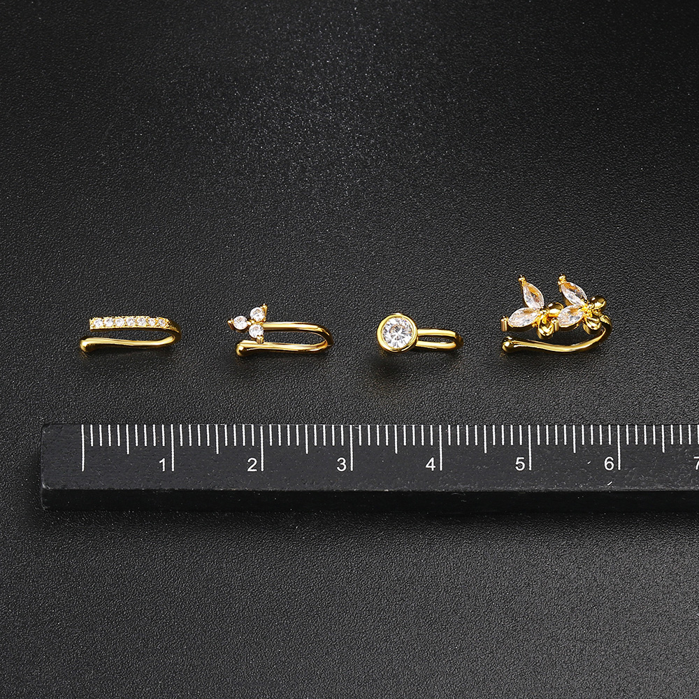 Fake Piercing Clip Nose Ring C - Body Jewelry Trend のレビューと価格